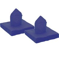 80x stuks feest servetten kobalt blauw - 40 x 40 cm - papier - thumbnail