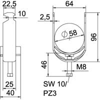 OBO Bettermann 1186456 Beugelklem 1 stuk(s)