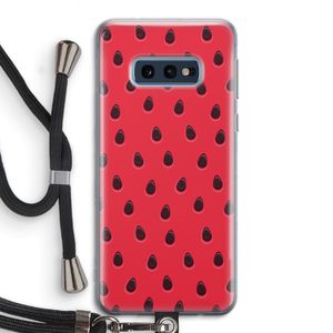 Watermelon: Samsung Galaxy S10e Transparant Hoesje met koord