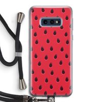 Watermelon: Samsung Galaxy S10e Transparant Hoesje met koord