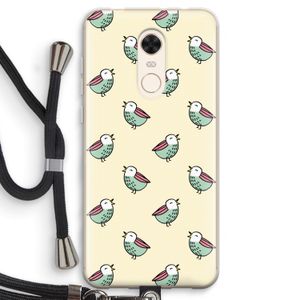 Vogeltjes: Xiaomi Redmi 5 Transparant Hoesje met koord