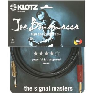 Klotz JBPSP060 Joe Bonamassa gitaarkabel met Silent Plug 6 meter recht