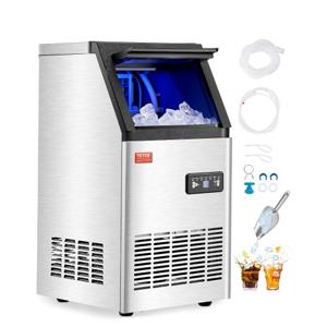VEVOR Commerciële ijsmachine 45,36 kg/dag LED-display Restaurant