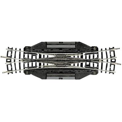 22246 N Fleischmann rails (zonder ballastbed) Engels wissel, Elektrisch 129.8 mm 15 ° 1 stuk(s)
