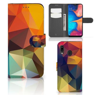 Samsung Galaxy A30 | Book Case | Polygon Color