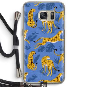 Luipaard: Samsung Galaxy S7 Transparant Hoesje met koord