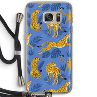 Luipaard: Samsung Galaxy S7 Transparant Hoesje met koord
