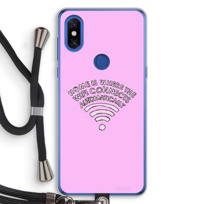 Home Is Where The Wifi Is: Xiaomi Mi Mix 3 Transparant Hoesje met koord