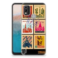 Nokia C21 Plus | Silliconen Back Cover | Postzegels