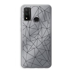 Geometrische lijnen zwart: Huawei P Smart (2020) Transparant Hoesje
