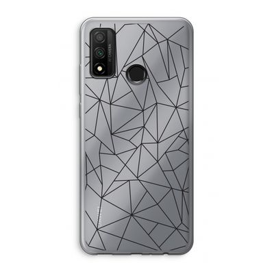 Geometrische lijnen zwart: Huawei P Smart (2020) Transparant Hoesje