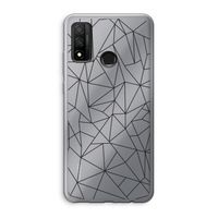 Geometrische lijnen zwart: Huawei P Smart (2020) Transparant Hoesje