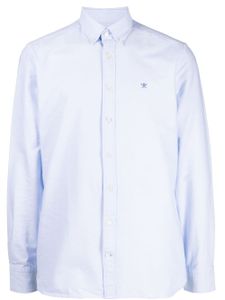 Hackett chemise en coton à logo brodé - Bleu