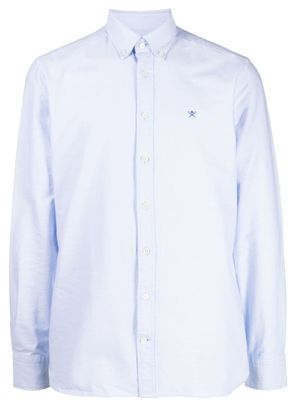 Hackett chemise en coton à logo brodé - Bleu