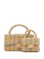 CHANEL Pre-Owned lot de deux sacs à main Classic Flap en tweed (1992) - Jaune - thumbnail