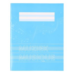 1x stuks A5 muziekschriften blauw