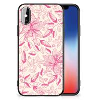 iPhone X | Xs Bloemen Hoesje Pink Flowers