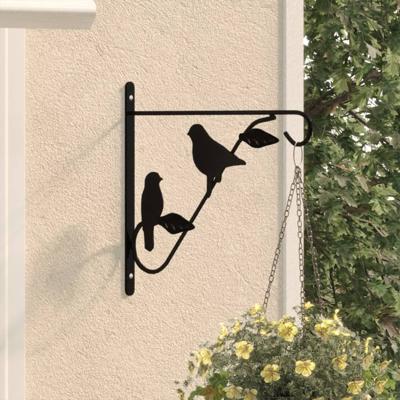 VidaXL Hangmandbeugels 4 st staal zwart