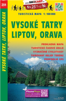 Fietskaart 231 Vysoké Tatry, Liptov, Orava | Shocart