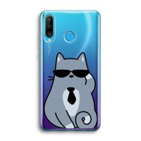 Cool cat: Huawei P30 Lite Transparant Hoesje
