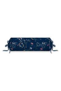 Pip Studio Tokyo Bouquet Roll Sierkussen Donker Blauw 22 x 70 cm