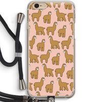 Alpacas: iPhone 6 / 6S Transparant Hoesje met koord