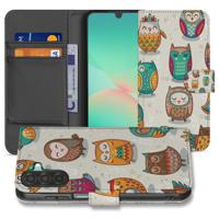 Samsung Galaxy A17 | Telefoonhoesje | Met pasjeshouder | Vrolijke Uilen