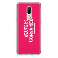 Neuters (roze): OnePlus 6 Transparant Hoesje