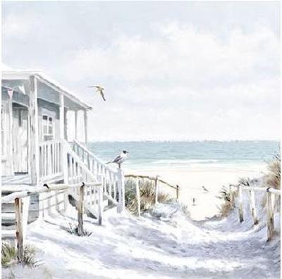 Ambiente servetten 25x25 cm beach cabin