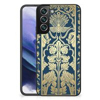 Samsung Galaxy S22 Plus Bloemen Hoesje Beige Flowers - thumbnail