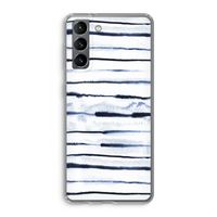 Ink Stripes: Samsung Galaxy S21 Transparant Hoesje Ink Stripes: Samsung Galaxy S21 Transparant Hoesje
