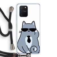 Cool cat: Samsung Galaxy Note 10 Lite Transparant Hoesje met koord
