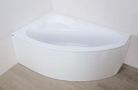 Plazan Ekoplus badkuip met paneel 145x95cm wit links inclusief potenset
