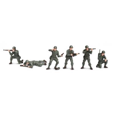 Safari LTD speelgoed soldaten - 6 stuks - plastic - 5 cm - speelgoedfiguren - soldaatjes