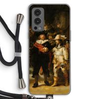 De Nachtwacht: OnePlus Nord 2 5G Transparant Hoesje met koord