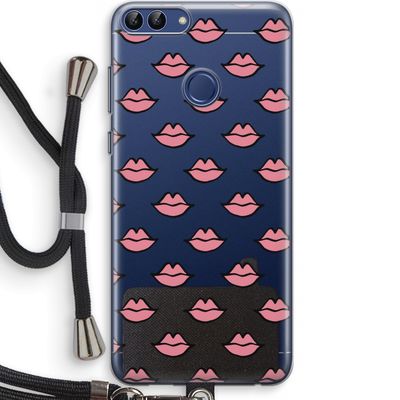 Lipjes: Huawei P Smart (2018) Transparant Hoesje met koord