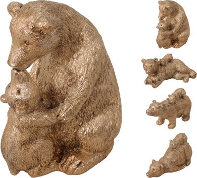 Polar Bear With Child Goud 4A kerst Nampook - Nampook