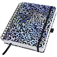 Sigel Jolie Blue Leo Love JN652 Notitieblok met spiraalrug Blanco Blauw, Lila, Zwart Aantal paginas: 240 DIN A5