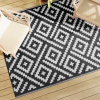 Buitenkleed ARAKIL 160x230 cm PP wit en zwart