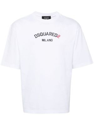 DSQUARED2 t-shirt en coton à logo imprimé - Blanc