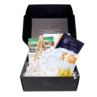 Paint & Date Box - Creatief datenight pakket voor koppels | Schilder date night cadeau