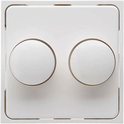 Enzo Kopp hk07 wit afdekplaat + knop duo dimmer - 4622035