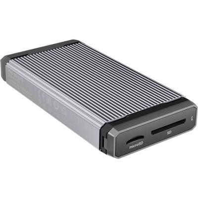 SanDisk Professional PRO-READER Inbouw-geheugenkaartlezer USB-C Zwart, Zilver