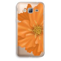 Orange Ellila flower: Samsung Galaxy J3 (2016) Transparant Hoesje