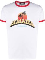 DSQUARED2 t-shirt Jamaica à logo imprimé - Blanc - thumbnail