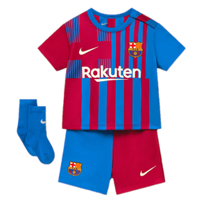 FC Barcelona Babykit Thuis 2021-2022 - Maat 9/12 maanden - Kleur: Blauw | Soccerfanshop
