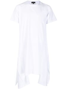 Comme des Garçons Homme Plus t-shirt long à design drapé - Blanc