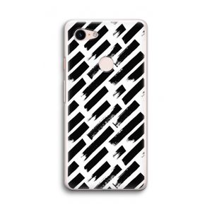 Zwarte vegen: Google Pixel 3 Transparant Hoesje