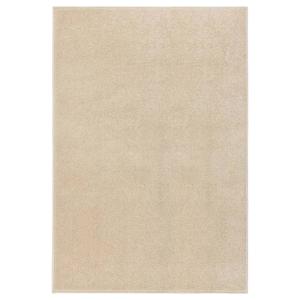 VidaXL Vloerkleed kortpolig 160x230 cm beige