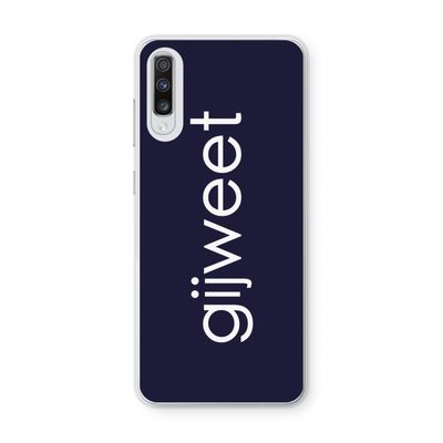 Gijweet: Samsung Galaxy A70 Transparant Hoesje